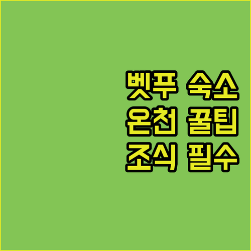 벳푸 여행 숙소 추천 5곳 가성비 조식 온천 후기 비교 정리