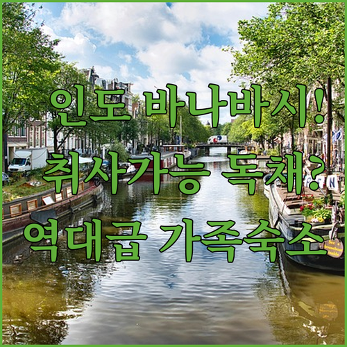 인도 바나바시 가족 숙소 추천 취사 가능한 넓은 독채 Shree Sai Ram Guest House
