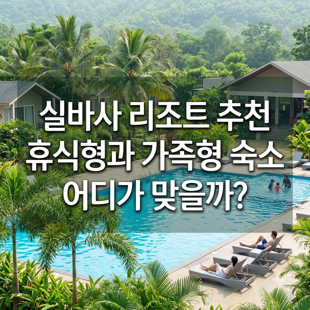 실바사 리조트 추천 휴식형과 가족형 숙소 어디가 맞을까?