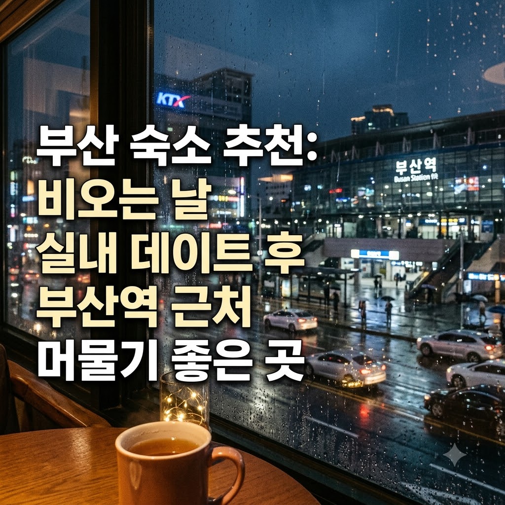 부산 숙소 추천 비 오는 날 실내 데이트 후 머물기 좋은 부산역 근처