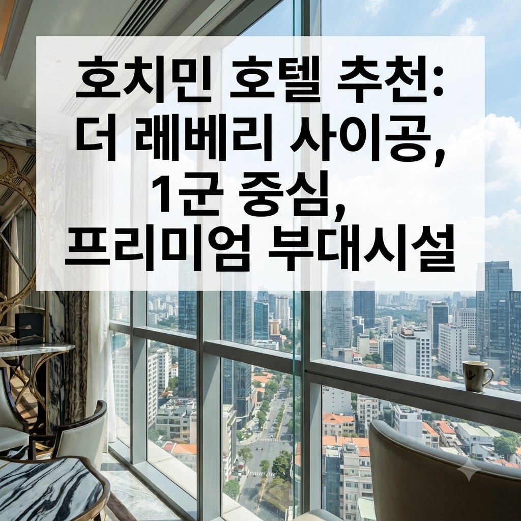 호치민 호텔 추천 더 레버리 사이공 1군 중심지 프리미엄 부대시설