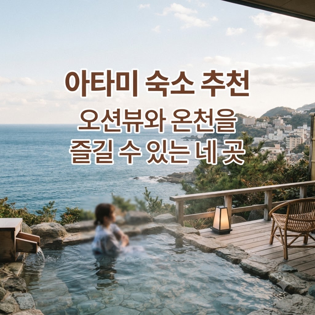 아타미 숙소 추천 오션뷰와 온천을 즐길 수 있는 네 곳