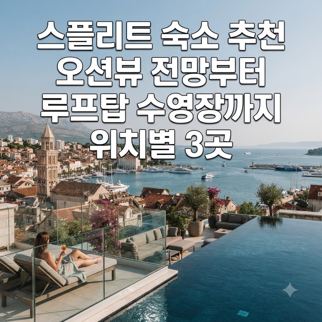 스플리트 숙소 추천 오션뷰 전망부터 루프탑 수영장까지 위치별 3곳
