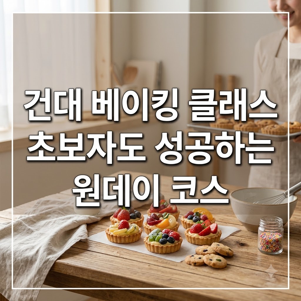 건대 베이킹 클래스 초보자도 성공하는 원데이 코스