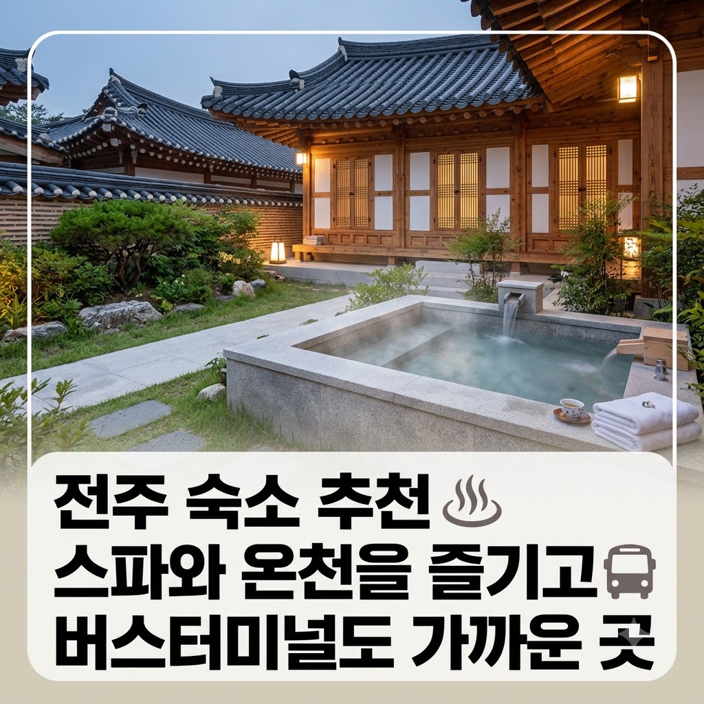 전주 숙소 추천 스파와 온천을 즐기고 버스터미널도 가까운 곳