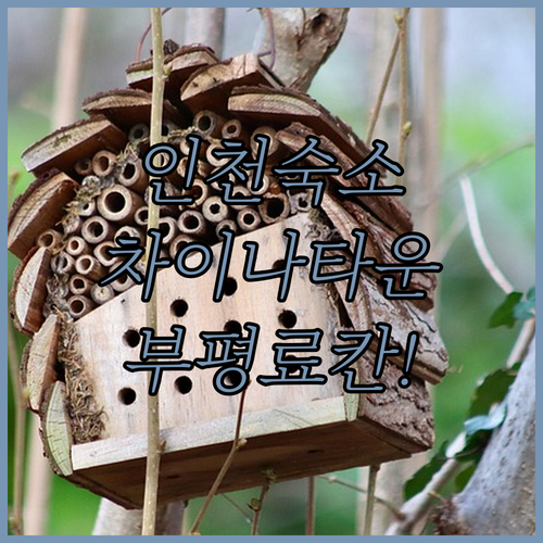 인천 숙소 추천 차이나타운 가족 여행부터 부평 료칸까지